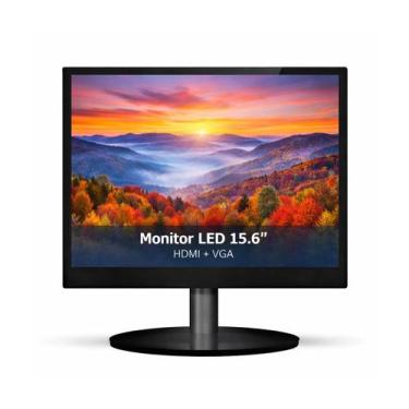 Imagem de Monitor Led 15.6 Hd 60hz 5ms Gaming Hdmi Vga Furação Vesa PDV - Monito