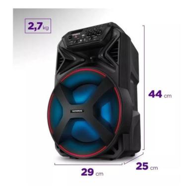 Imagem de Caixa De Som Portátil Bluetooth Mondial 250W CM250 Bivolt