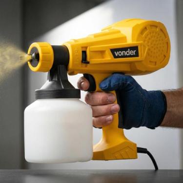Imagem de Pistola Elétrica Pintura HVLP 800ml Vonder PEV400, 110V