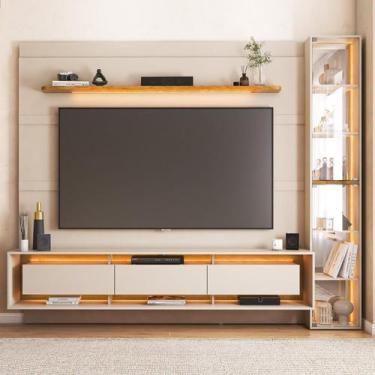 Imagem de Estante para TV e Home Theater até 85 Polegadas com LED 258CMX217CM Au