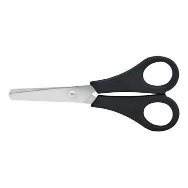 Imagem de Tesoura Escolar Preta Sem Ponta Preto  Kit 2un - MASTER PRINT