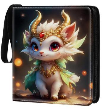 Imagem de Álbum para Cartas RCZCORN com 900 Bolsos e 50 Capas com Zíper