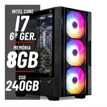 Imagem de Computador Gamer Intel i7 8 GB SSD 240 GB 5 Coolers Led