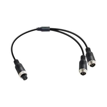 Imagem de Cabo De Extensão Y-Splitter De Alimentação M12 4 Pinos Para Câmera CCT
