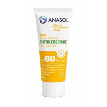 Imagem de Anasol Protetor Solar Facial Antibrilho FPS 60 40g