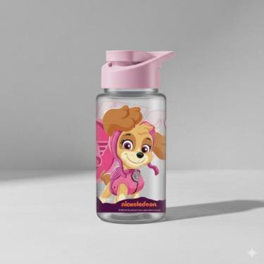 Imagem de Garrafinha Agua Patrulha Canina Plástico 500ml Academia Rosa - plastca