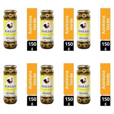 Imagem de Kit 06 Azeitona Verde Fatiada Gallo 150g
