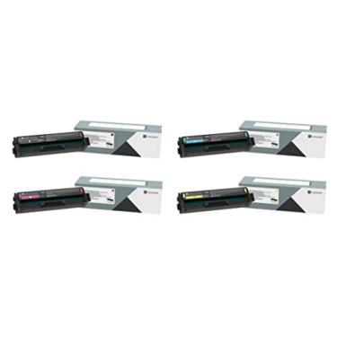 Imagem de Lexmark 20N10C0, 20N10K0, 20N10M0, 20N10Y0 CMYK Conjunto de cartuchos de toner com 4 cores para CS331, CX331
