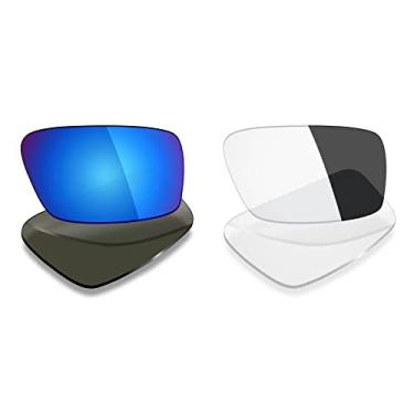 Imagem de 2 pares de lentes polarizadas de substituição da Mryok para óculos de sol Oakley Twitch – Opções