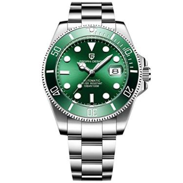 Imagem de Pagani Design Relógio masculino mecânico automático movimento japonês pulseira de aço inoxidável bisel de cerâmica 100 m à prova d'água, Mecânico