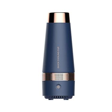 Imagem de Gmjay Copo elétrico portátil sem fio para refrigeração e aquecimento, garrafa de água fria e quente, para casa e carro, azul