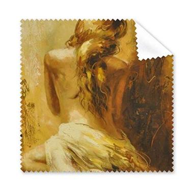 Imagem de Limpador de óculos Blonde Back Babe Girl Pretty Gal pano de limpeza para tela de telefone 5 peças