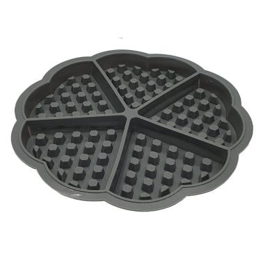Imagem de Forma De Silicone Antiaderente Para Waffles Com 5 Cavidades