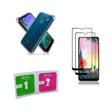 Imagem de Kit Capa Anti Impacto Para Lg K50S + 2 Pel. De Vidro 3D