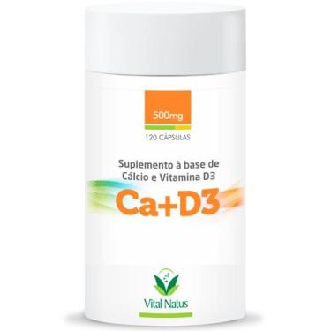 Imagem de Carbonato De Cálcio + Vitamina D3 120 Cápsulas - Vitalnatus