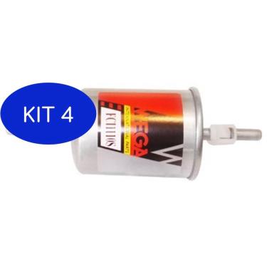 Imagem de Kit 4 Filtro De Combustível Hyundai Trajet 2.7 V6 99 à 01