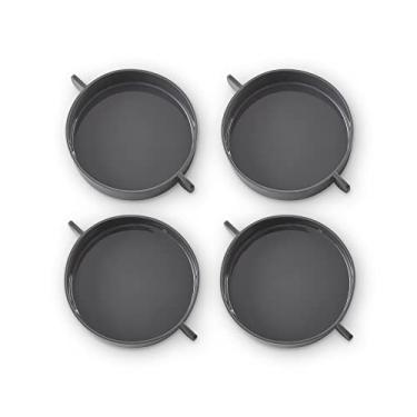 Imagem de Dash Copos de silicone de luxo estilo Sous Vide para máquina de mordidas de ovos de tamanho familiar – quatro ovos, 10 cm de diâmetro para sanduíches de café da manhã, omeletes, ovos escalfados e mais