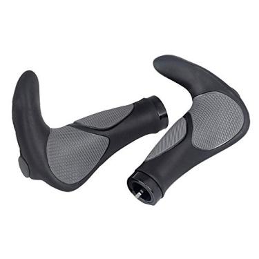 Imagem de Yakamoz Ergonomics Design confortável Bike Grips Bicycle Handlebar Grips with Anti-Slip Locking Ring for Cycling MTB Mountain Road Bike Dobrável 22,2 mm Dia.Handle Bar