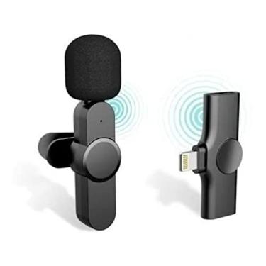 Imagem de Microfone Lapela Wireless Sem Fio Compativel com iPhone iPad entrada Lightning