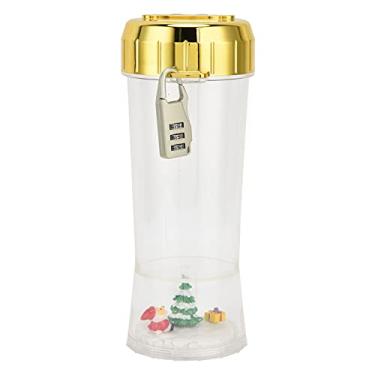 Imagem de Caixa de dinheiro, pote de dinheiro com código de tela LCD moedas de dólar organizador de caixa de economia