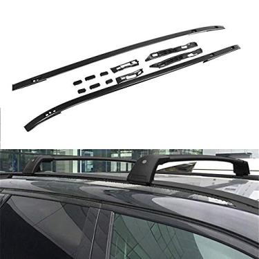 Imagem de UDP 2 peças serve para New Discovery Sport 2015-2020 Alumínio Trilho de Teto Barra Lateral Preto