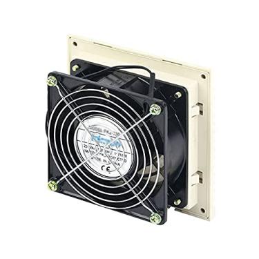 Imagem de Fã exausto Armário de exaustão quadrado ventilação conjunto de filtro de ventilação de persianas capa grelha grelha grelha ventilador ventilador de exaustão filtro com ventilador, 148,5 * 148.5mm Vent