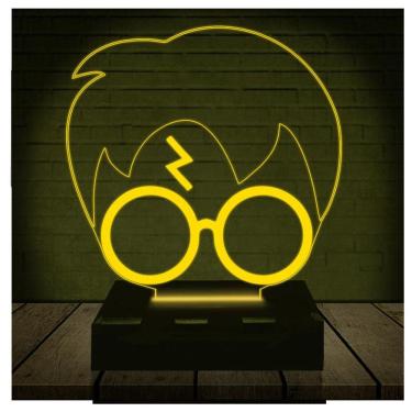Imagem de Luminária Led 3d | Harry Potter HP Cicatriz| Abajur