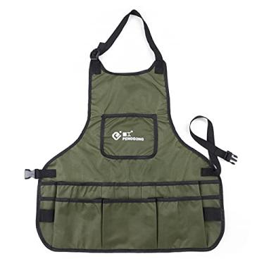 Imagem de Tingpai fer mentas de avental de fer mentas de lona de ja inagem à prova d 'água com bolsos ajustável tamanho serve homens e mulheres