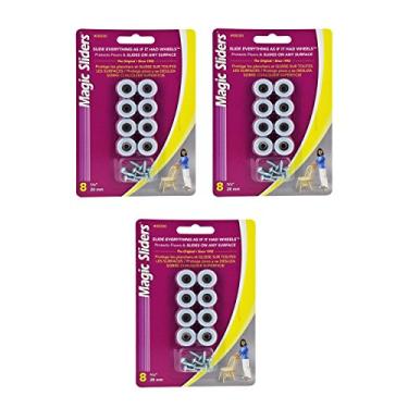 Imagem de Magic Sliders – Discos de deslizamento redondos de parafuso no chão – 8 unidades (pacote com 3)