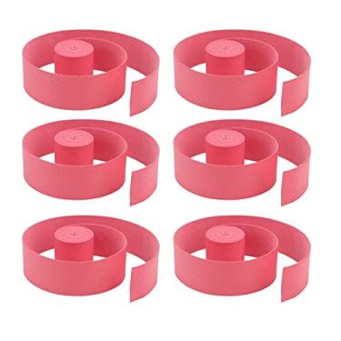 Imagem de Capas para Raquetes, 6 Unidades de Fita Absorvente de Suor para Raquetes de Tênis para Esportes (Vermelho)