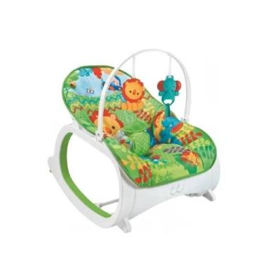 Imagem de Cadeira De Balanço Bebê Descanso Vibratória Musical Baby - Color Baby