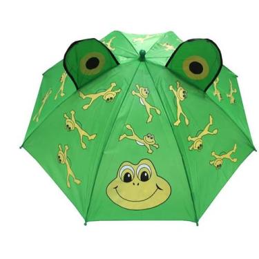 Imagem de Guarda Chuva Sombrinha Infantil Do Sapinho Com Orelha Apito - Umbrella