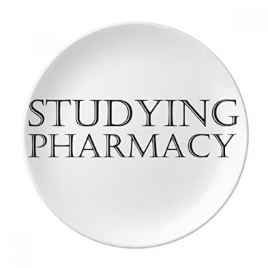 Imagem de Prato de estudo de farmácia de porcelana decorativa salver louça de jantar