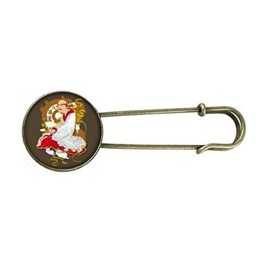 Imagem de Culture Eighteen Arhats Figura de alfândega Retrô Metal Broche Clipe Joias