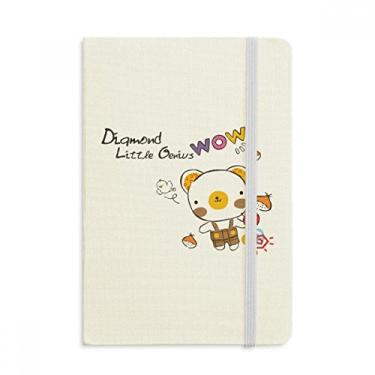 Imagem de Caderno de caderno de frutas com estampa de urso de desenho animado oficial de tecido rígido clássico diário
