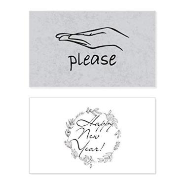 Imagem de Black Humility Gesto Personalizado Ano Novo Festival Cartão Bless Mensagem Presente