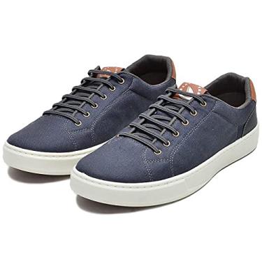 Imagem de Sapatenis Casual Masculino Palmilha Gel Espumado Confort Calce Facil Cadarço Elastico Tamanho:38;Cor:Azul;Gênero:Masculino;Departamento BS:Esporte