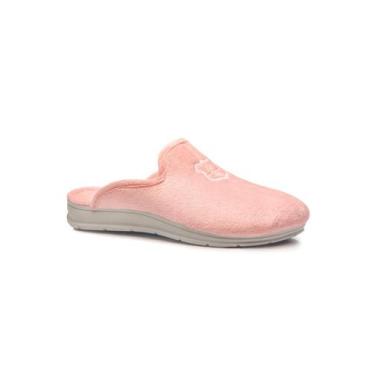 Imagem de Pantufa Chinelo Pegada Feminino Em Tecido 266001 Rosa