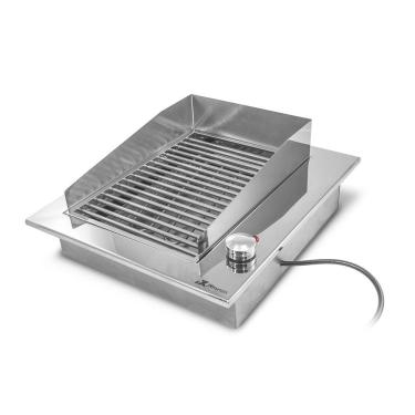 Imagem de Churrasqueira Elétrica de Embutir 40x47 com Grelha Parrilla em Aço Inox - JX Metais