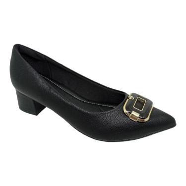 Imagem de Sapato Bico Fino Piccadilly 739049 Feminino - Preto