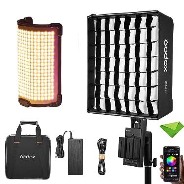 Imagem de Godox FH50Bi Luz LED portátil flexível com kit FS50 Softbox + ML-AK, bicolor 2800K ~ 6500K CRI?97 TLCI?97, efeito de luzes 11 FX, controle sem fio/APP 2.4G, luz LED para Youtube