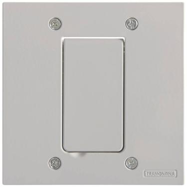 Imagem de Tampa 1 Posto 4x4 Para Piso Tramontina Modular Cinza
