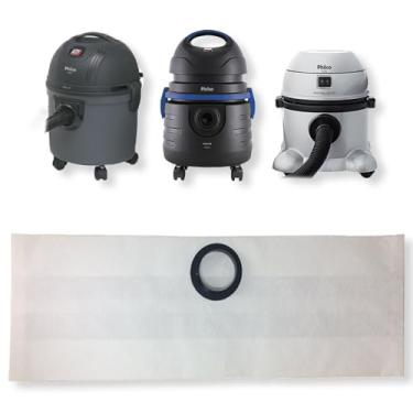 Imagem de 3 Sacos Refil Coletor de Papel Descartável Para Aspirador Philco Pas10 Ph10 Pa10 Cartucho Bag Tambor Preto Cinza
