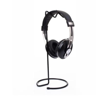 Imagem de Suporte De Mesa Preto Para Fones De Ouvido