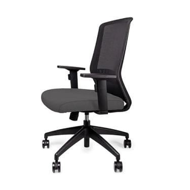 Imagem de Cadeira Gerente Marelli Impact 2655B Tecido Grafite e Estrutura Preta