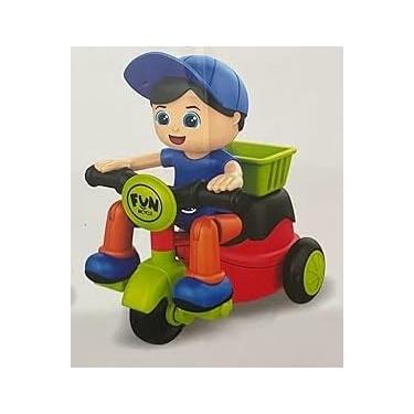 Imagem de Brinquedo moto de plastico com motor friccão (AZUL)