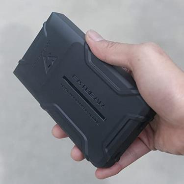 Imagem de FATBEAR Capa protetora robusta à prova de choque para Sony Walkman NW-ZX700 NW-ZX706 NW-ZX707 (preto)