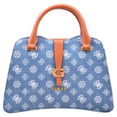 Imagem de GUESS Bolsa pequena Kuba, Logotipo jeans, One Size