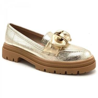 Imagem de Mocassim Moleca Casual Feminino 5775.108.00066 - Dourado-Feminino