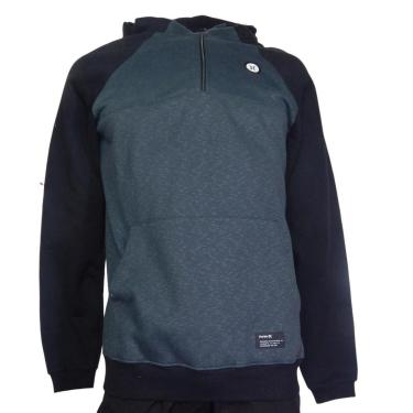Imagem de Moletom Hurley Max Runner Preto/azul-Masculino